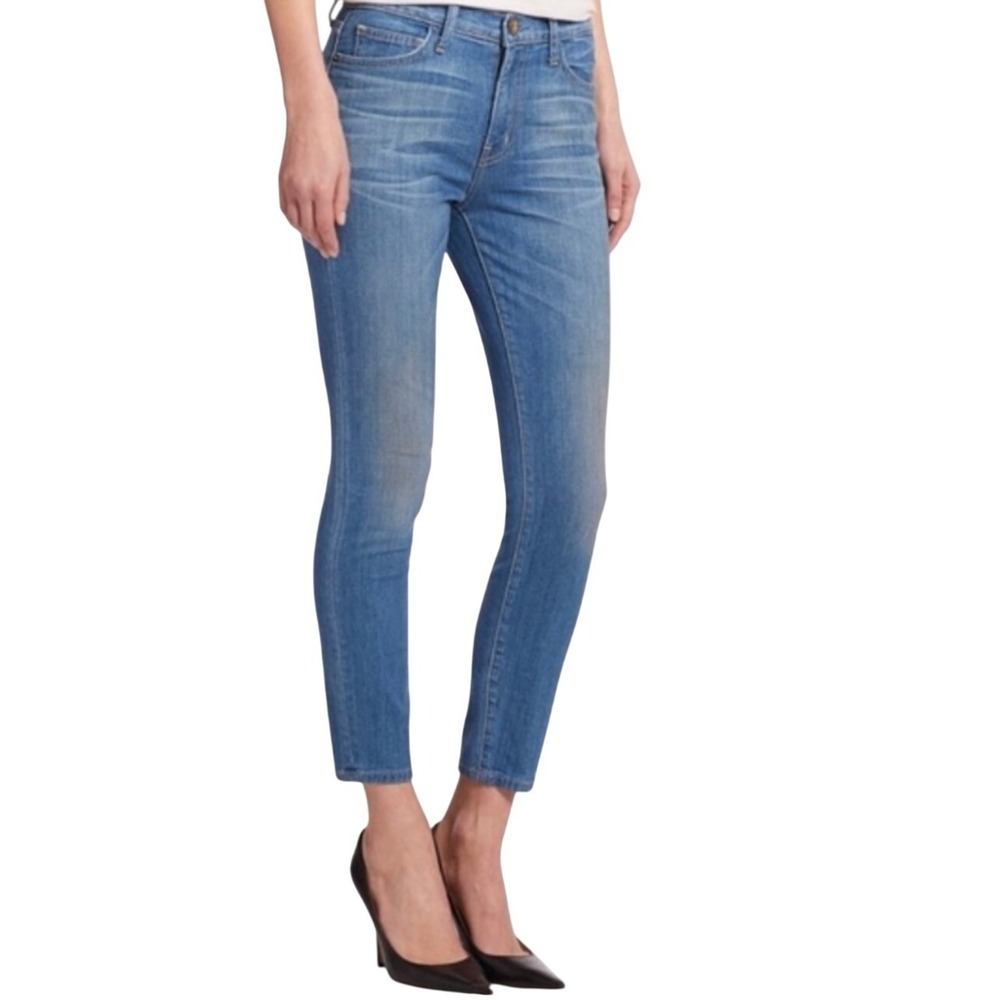 Current/Elliott The High Waist Stiletto Cropped Skinny‎ Jeans Size 26 Roadster